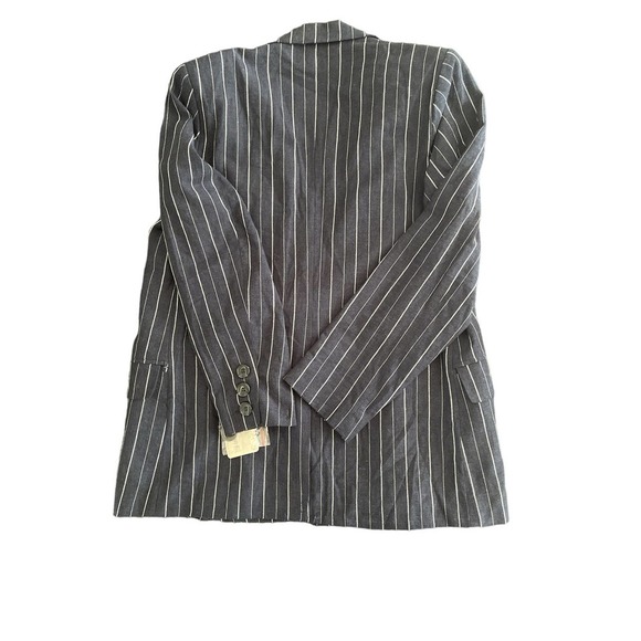 Free People Navy Striped Blazer - Picture 3 of 3